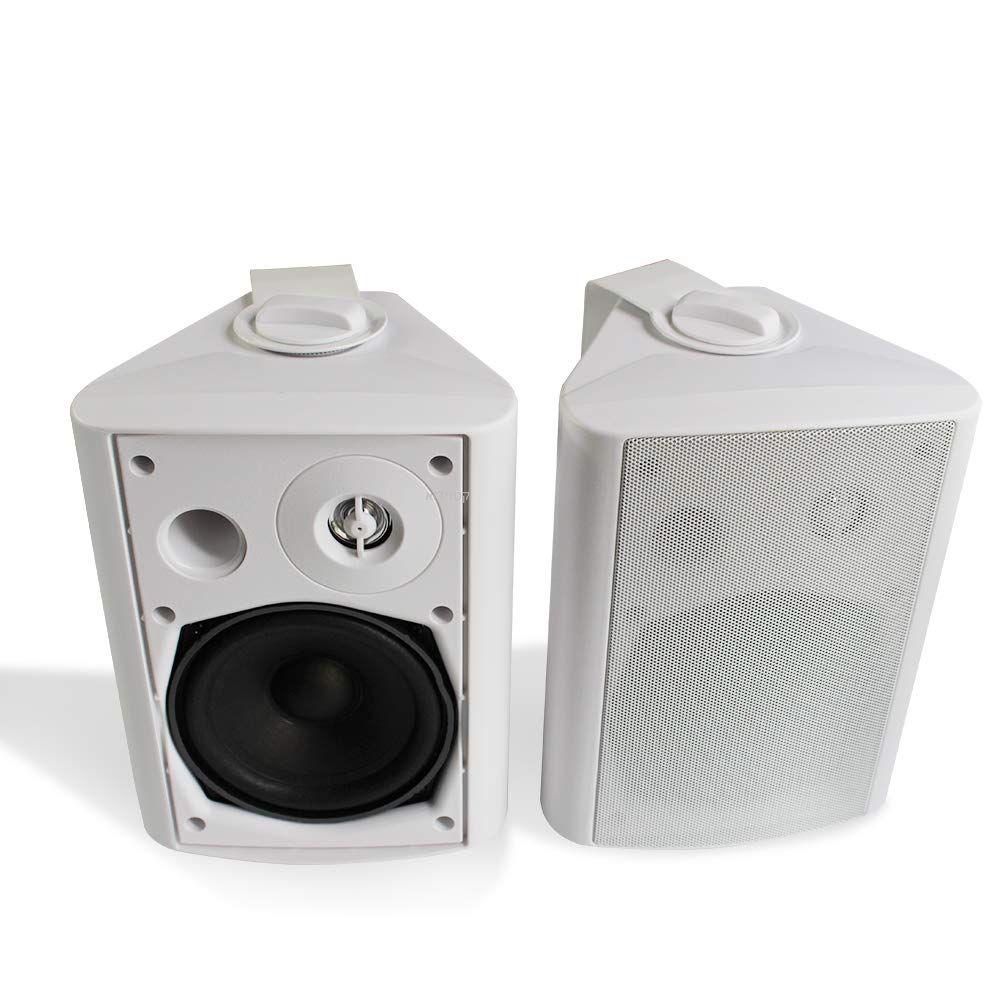 זוג רמקולים מוגני מים בלוטוס מוגברים SPEAKERHER5 הרדיו 5