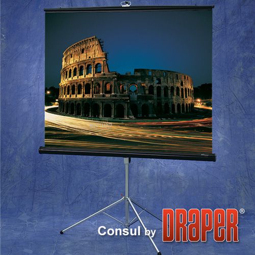 מסך הקרנה רצפתי על חצובה 178X178 DRAPER 178QDRAPER