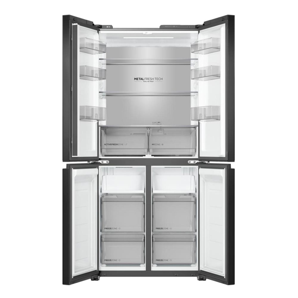 מקרר 4 דלתות 474 ליטר HAIER HRF-4850SI עם שנות אחריות ושירות מקיף – תמונה 2