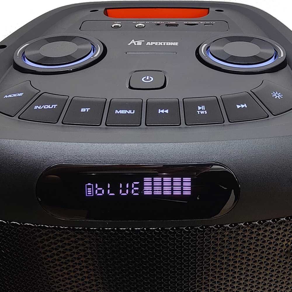 רמקול מוגבר בידורית ניידת נטענת APEXTONE MERHM1010 HAYMER AUDIO HM1010 – תמונה 4