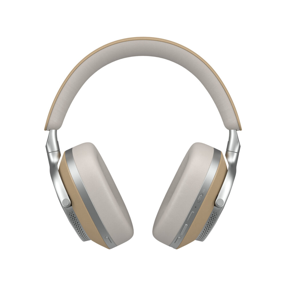 אוזניות קשת אלחוטיות BOWERS & WILKINS דגם Px8 TAN חום ANC גימור אלומיניום