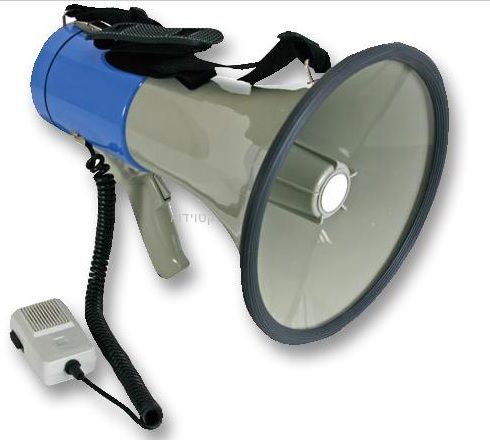 מגפון PURE SOUND MEGAPHONE30RECCH עם מיקרופון נשלף והקלטה