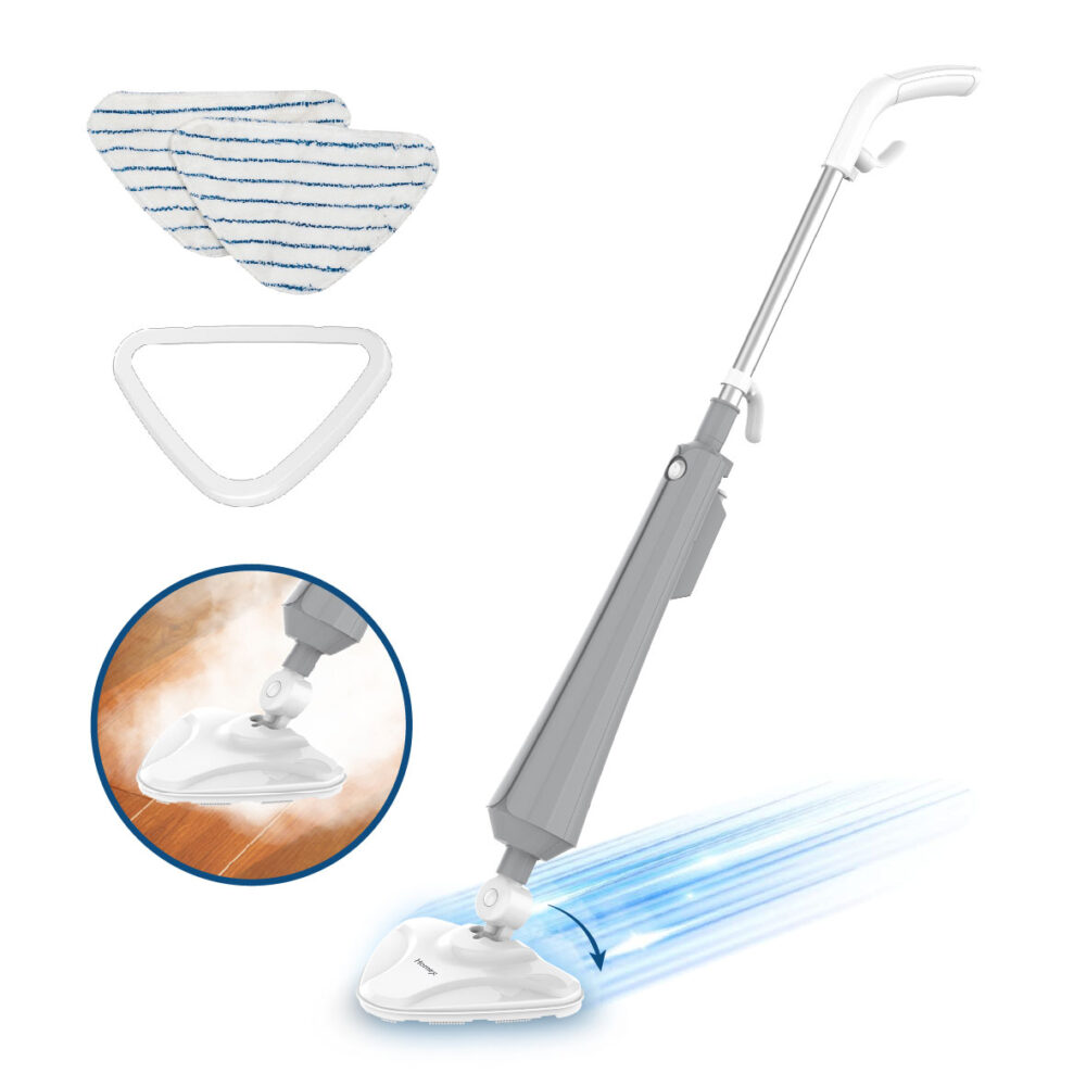 מכשיר ניקוי רצפות בקיטור HOMEX TRIVAP-1300 עם ראש משולש מסתובב 180 מעלות