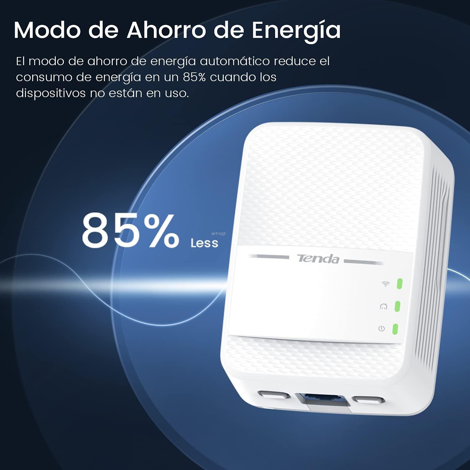 מתאם רשת TENDA PH10 עם חיבור WIFI על גבי רשת החשמל – תמונה 4