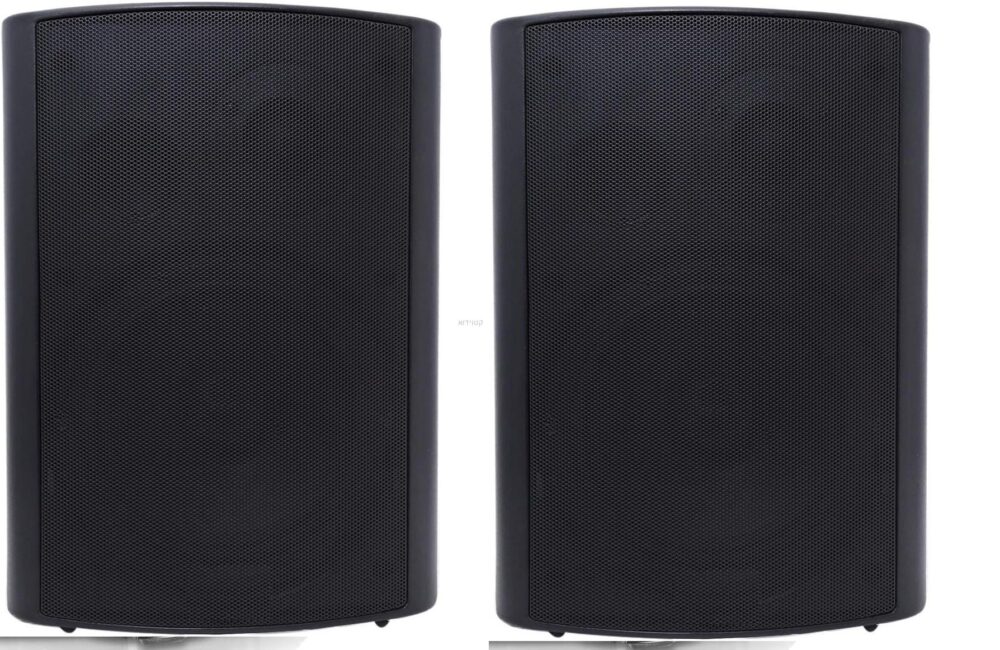 זוג רמקולים מוגברים שחורים Omega Audio 520A