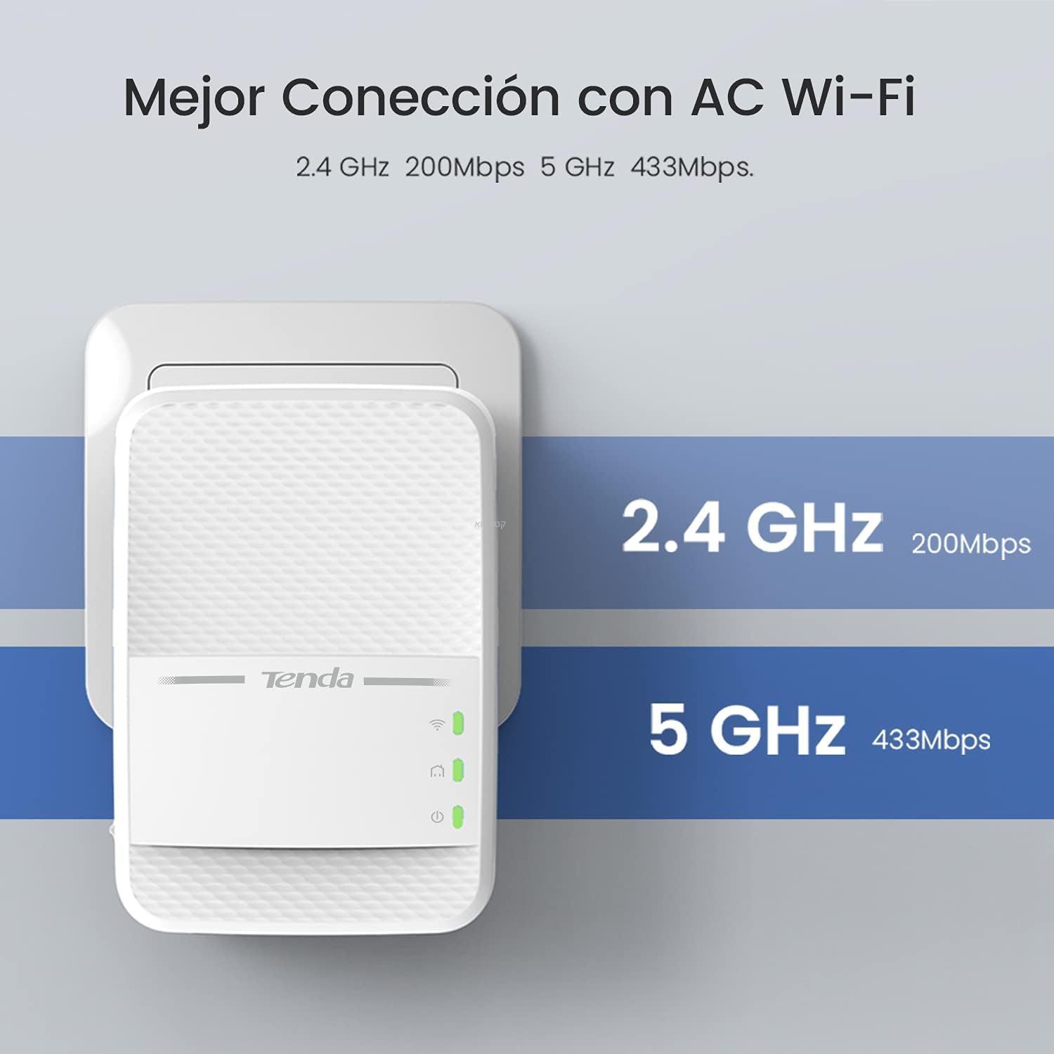 מתאם רשת TENDA PH10 עם חיבור WIFI על גבי רשת החשמל – תמונה 2