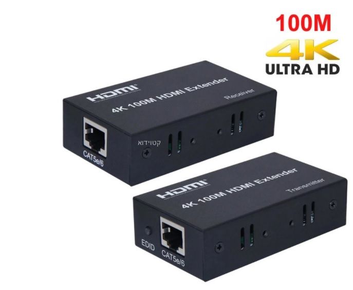 מרחיק HDMI PURE SOUND HDMIOVERCAT4K על כבל רשת לתמיכה ב-4K