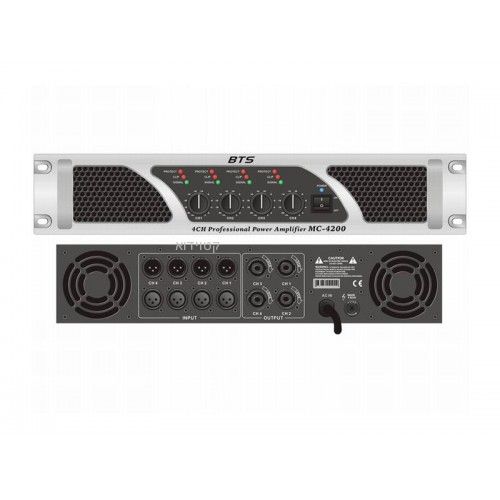 מגבר 4 אזורים BTS PA MC-4200