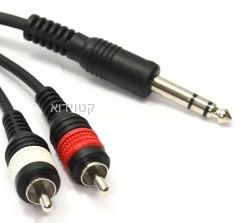 כבל 2 מטר 2RCA-PL6.35 מותג 2rcapl6mm2m